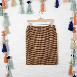 Brooks Brothers Houndstooth Skirt